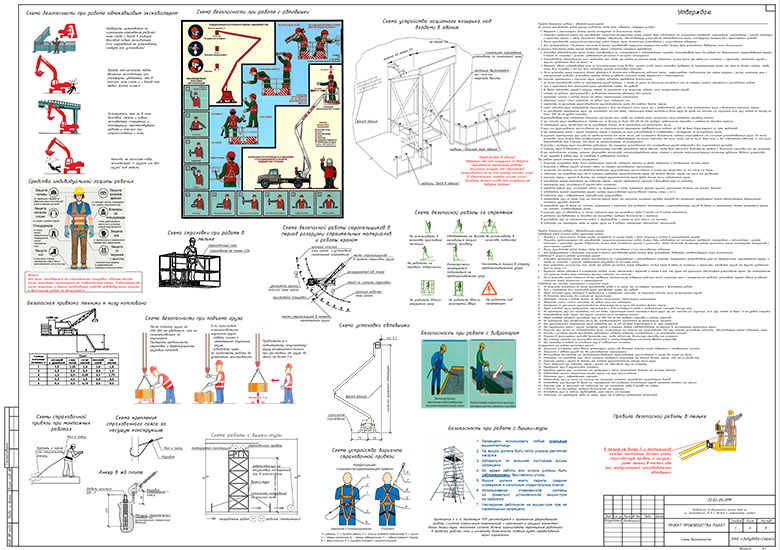 Схемы производства работ при строительстве жилого дома